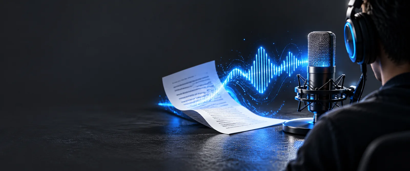 Voicegenerator landing illustration